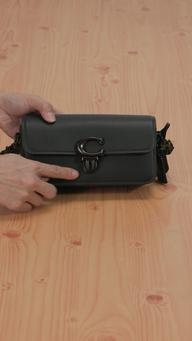 Amazon.com: COACH Glovetanned Leather Studio Bag 20, Black Amazon.com: COACH Glovetanned Leather Studio Bag 20, Black